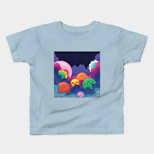 Flower Planets Kids T-Shirt